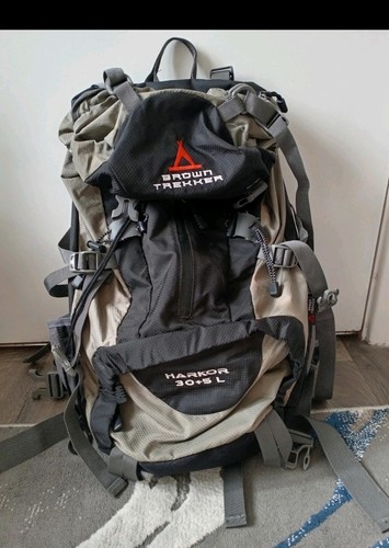 Brown trekker backpack - brown,