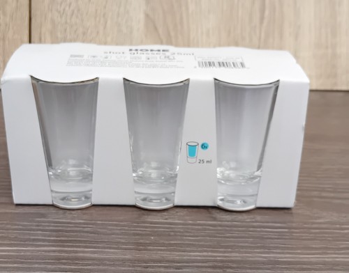 25ml shot glasses - x, in