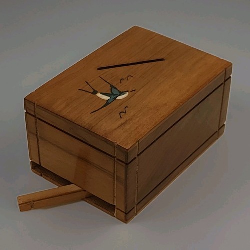Antique wooden coin bank - antique,