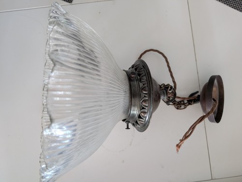 Antique original holophane - original,
