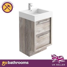 Bare Oak Vanity Unit 500