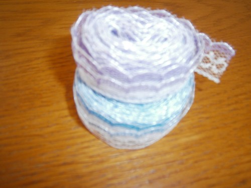 Bundles lace white blue - 2, of