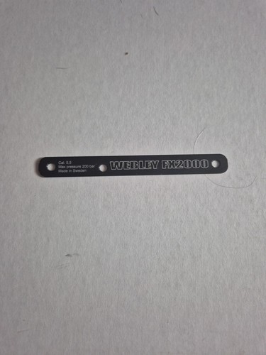Webley fx2000 side plate - webley,