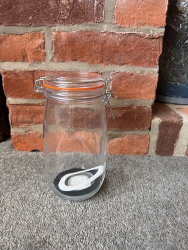 1500ml storage jar with clip - storage,