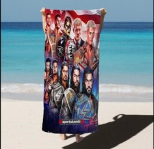 WWE Wrestling Champions Beach Towel Roman Reigns and Cody Rhodes