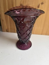 Vintage viking glass vase - glass, a