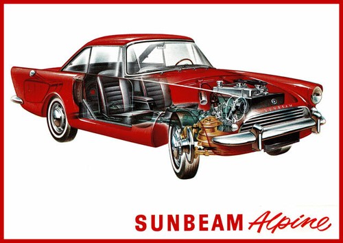 Sunbeam alpine series poster - alpine,