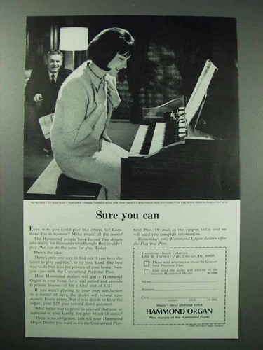 1965 hammond spinet organ - 1965,