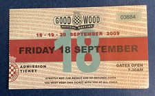 2009 GOODWOOD REVIVAL motor racing TICKET USED