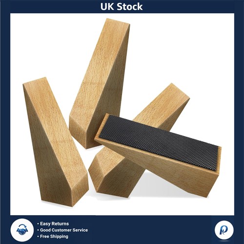 Wooden door stop - wooden, non-slip