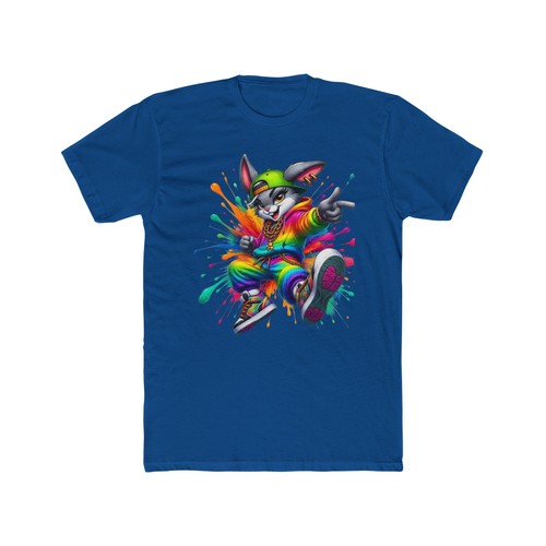 Rainbow skateboarding kangaroo - rainbow,