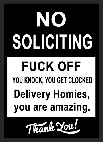 Soliciting cold callers - soliciting, no