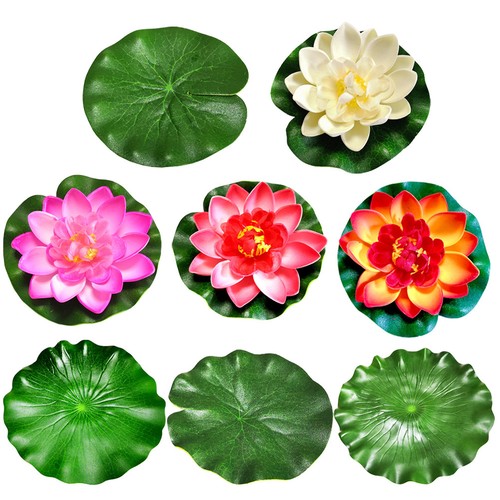 8pcs floating artificial lotus - floating,