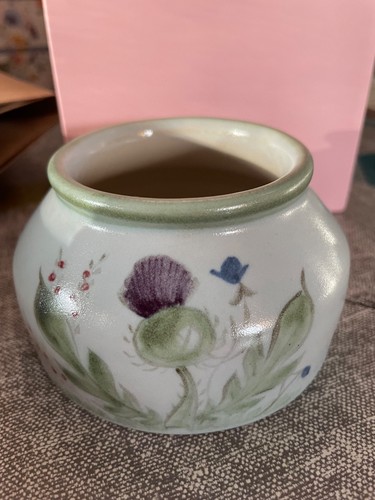 Buchan stoneware thistle pot - thistle,