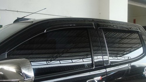 Black rain visor weather guard - black,