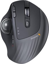 ProtoArc EM01 NL Wireless Bluetooth Trackball Mouse PC, Mac, Windows, Gray Roll