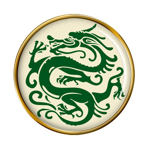 Chinese dragon stencil lapel - chinese,