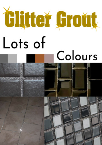 Glitter grout bathroom - glitter, kitchen