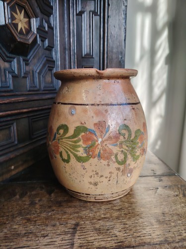 Antique hungarian folk jug - antique,