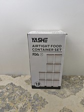 YASHE Food Storage Containers with Lids Airtight, Set of 10 * 1.5L, Plastic Cere