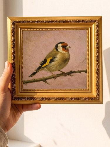 Goldfinch bird branch - bird,
