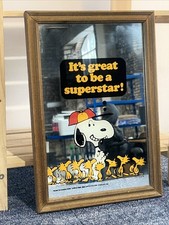 Peanuts Vintage 1960s Mirror Snoopy 34x 23Cm