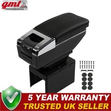 Armrest Storage Box Black