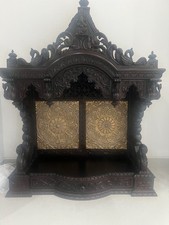 Hand Crafted Wooden Temple Pooja Mandir Home Decor for Pooja