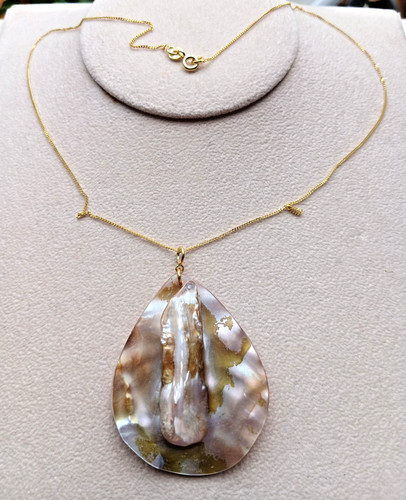 Mabe blister pearl - mabe, sterling
