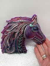 Horse Head Plaque. Hand Made