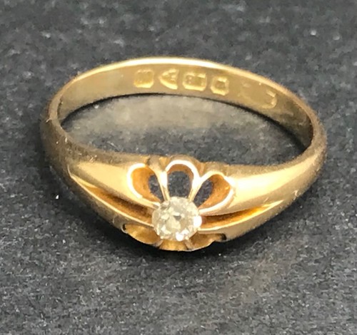 Antique 18ct gold diamond