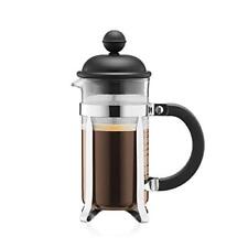 BODUM 1913-01 Caffettiera 3 Cup French Press Coffee Maker, Black, 0.35 l, 12 oz