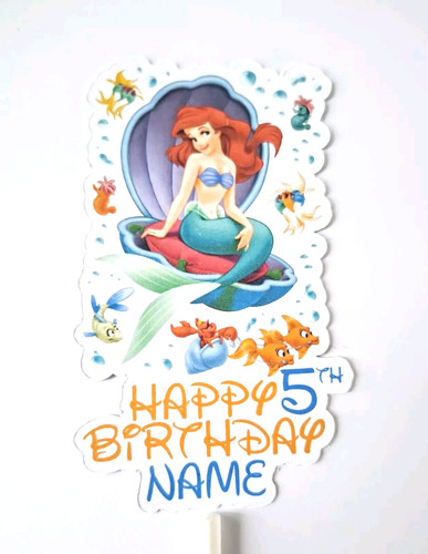 The little mermaid cake topper - mermaid,