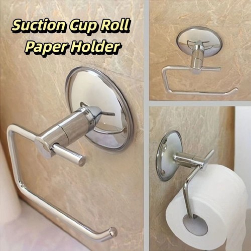 Suction cup roll paper holder - roll,