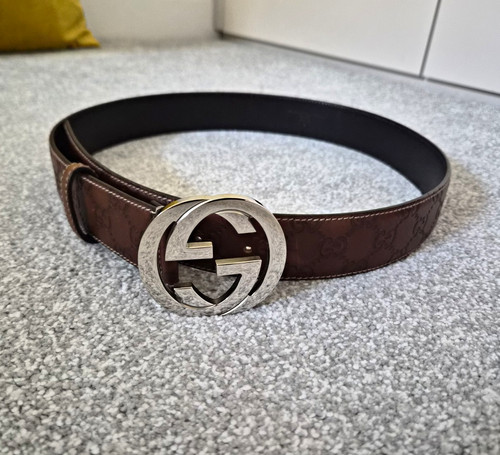 Gucci men logo leather - gucci,