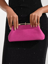 Retro velvet evening bag