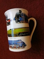EWM Lesser Pavey Porcelain Railway Mug Cup Steam Trains West Country A4 A1 Gift