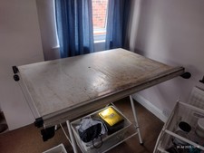 A0 Drawing Board with floor stand and parallel motion, fully adjustable angle