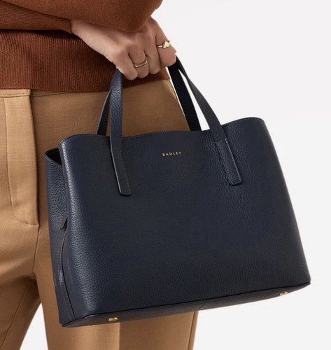 Radley blue leather handbag - blue,
