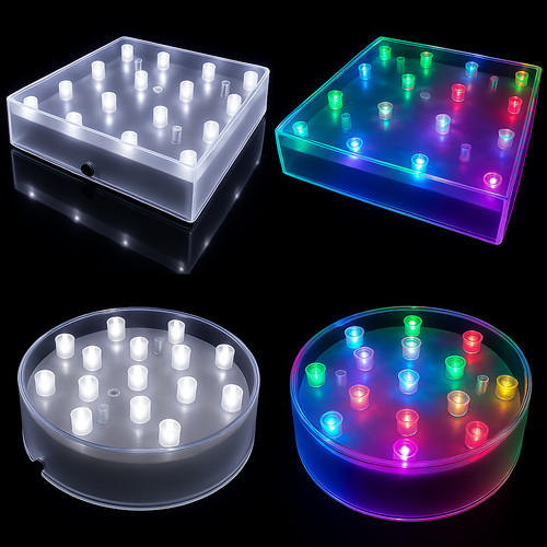 Vase base uplighter led super - base,