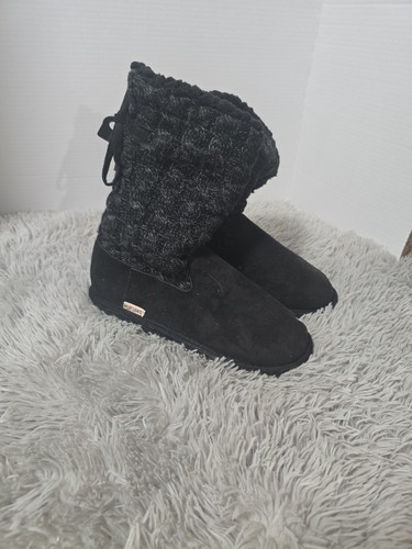 Muk luks women black - luks, knit