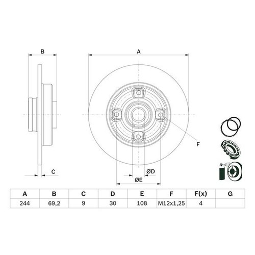 Brake discs solid for - solid,