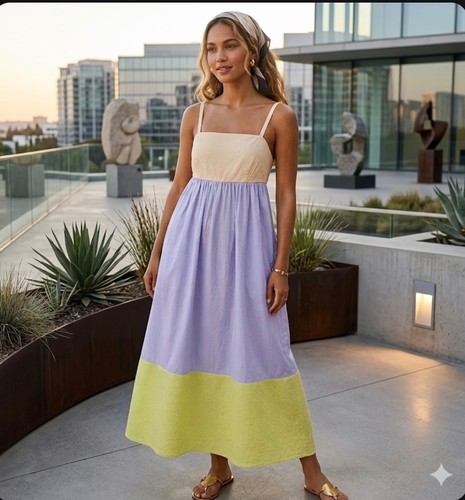 Tory burch colorblock maxi - tory,