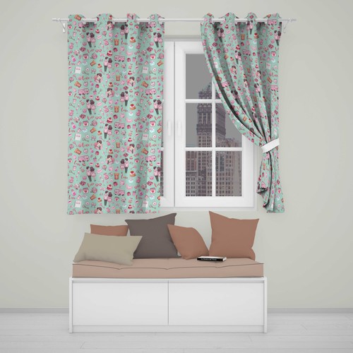 Blackout eyelet curtains - eyelet, cute
