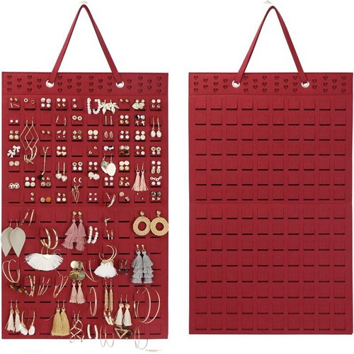 Felt wall hanging jewelry - felt, rack