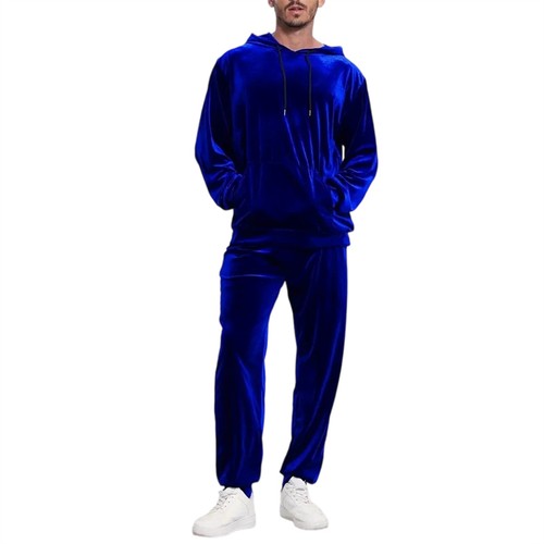 Men velvet tracksuit - velvet, long
