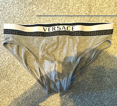 Versace men grey brief - grey,