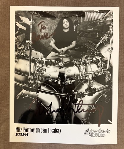 Mike portnoy signed 8x10 tama - portnoy,