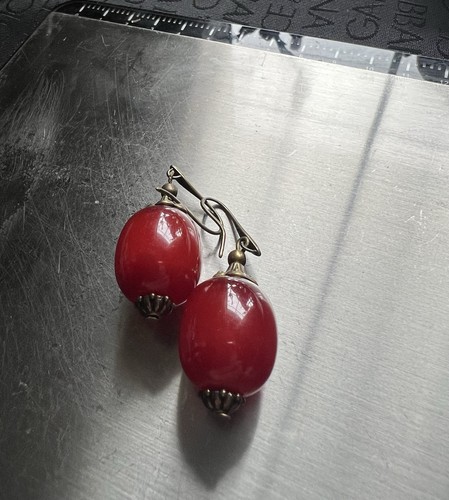 Vintage bakelite cherry amber - vintage,