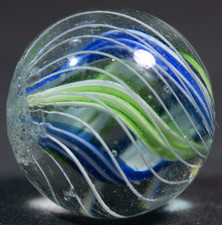 Divided Core German Handmade Antique Marble Cool Ribbed Style 18mm 11/16''